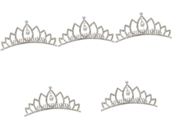 Corona De Boda De 5 Piezas Con Diamantes De Imitación Para Mujer, Tiara Elegante Para Novia, Accesorio Para El Cabello