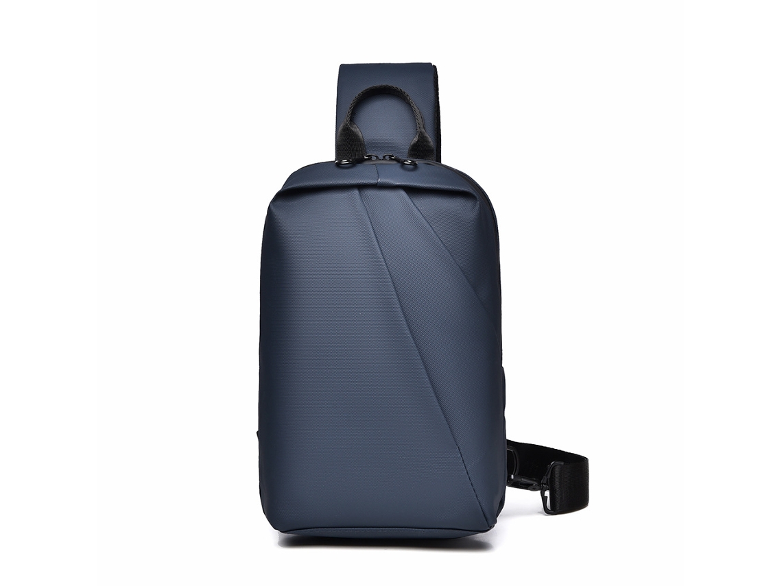 Mochila pequeña multifuncional para hombre, resistente a la abrasión y al agua, de gran capacidad, ideal para negocios. (Azul)