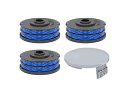 Tapa De Carrete I3q Rac122 + 3 Carretes Rac123 Para Cortacésped Ryobi Rlt6030 Rlt5127 U7o Rlt5027 Rlt4125 Rlt4027