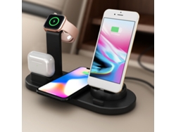 2026 Store-base De Carga Inalámbrica 4 En 1 Qi Para Iphone 12/11/x/xr/xs, Samsung S9/s8, Iwatch Y Airpods