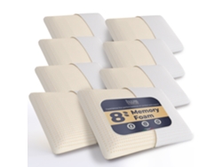 Conjunto de Almohadas de Dormir THE WHITE STONE Memoria Altura Cervicales Hipoalergénicos Ergonómicos Transpirables Función Blanco (40x70cm)