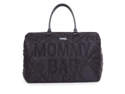 Mommy Bag Bolsa Cambiadora Acolchada Negra Childhome