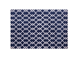 Alfombra de pelo corto BELIANI Serres de Poliéster Azul 160x230