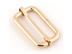 10pcs Ajuste de Metal Slide Fivela Correias Ajustadores Correias Slide Fivela Anel de Carteira Slide Fivela Hardware (38 Mm) MDUG (ouro)