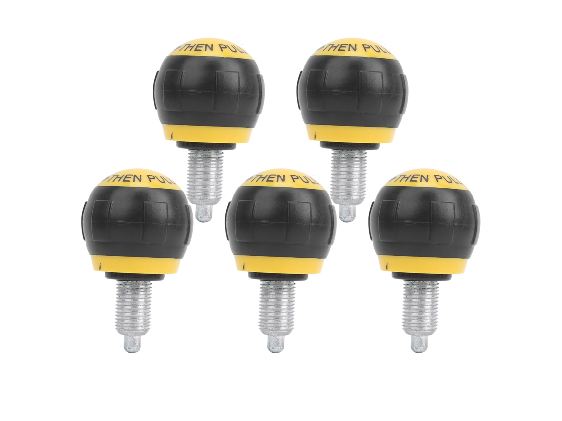 Pasador de liberación rápida de 50 x 45 mm (5 unidades), accesorio de ejercicio con mango de cartón sintético M16