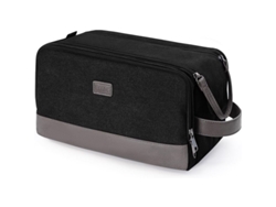 Neceser Para Hombre, Mochila De Viaje, Organizador De Aseo, Lona Y Cuero Sintético, Resistente Al Agua.