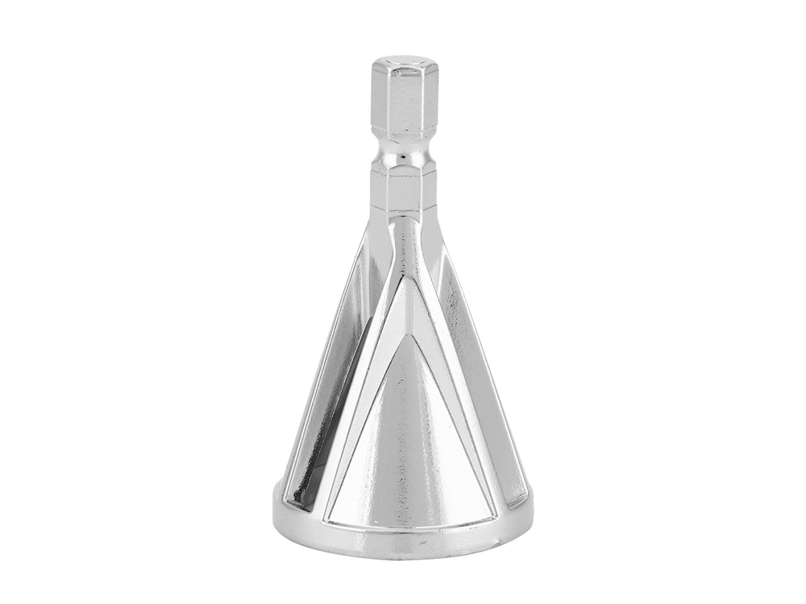 Broca De Rectificado De Vástago Hexagonal Plateada, Herramienta De Biselado Externo Para Eliminar Rebabas, Versátil.