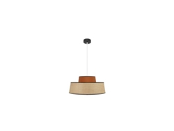 Lámpara colgante Jia 1xe27 Natural/calabaza Regx50x50 Cm Fabrilamp