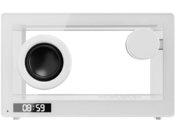 Altavoz Bluetooth Portátil Retro, Reloj, Barra De Sonido Transparente Sin