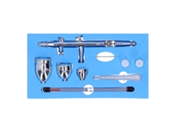 Kit De Aerógrafo G1/8 Con Boquillas De 0,2 Mm, 0,3 Mm Y 0,5 Mm - Herramientas De Pintura Para Maquetas Y Decoración.