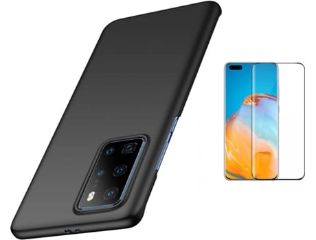 Kit Carcasa Y Protector Huawei P40 Pro Turtleshell Rígido Negro