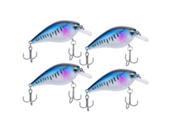 4 Señuelos Artificiales De Plástico Con Forma De Pez Pequeño Y Anzuelo Afilado Para Pesca, 7 Cm, 68 G. Accesorio De Pesca.