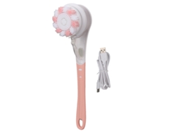 Cepillo Corporal Eléctrico Exfoliante Rotatorio Impermeable Limpieza Profunda 3 Velocidades Usb Desmontable Rosa