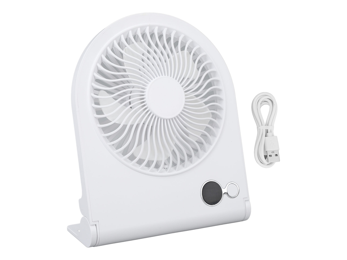 Ventilador de escritorio USB Strong Wind, 3 velocidades, blanco