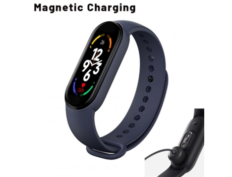 Smartwatch Monitor de presión arterial resistente al agua M7 para Android iOS azul