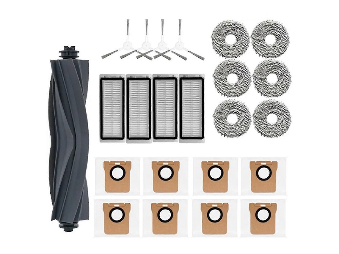 Piezas de repuesto para aspiradora robot Bot L20 Ultra / X20 Pro: cepillo lateral principal, filtro HEPA, bolsa de mopa.