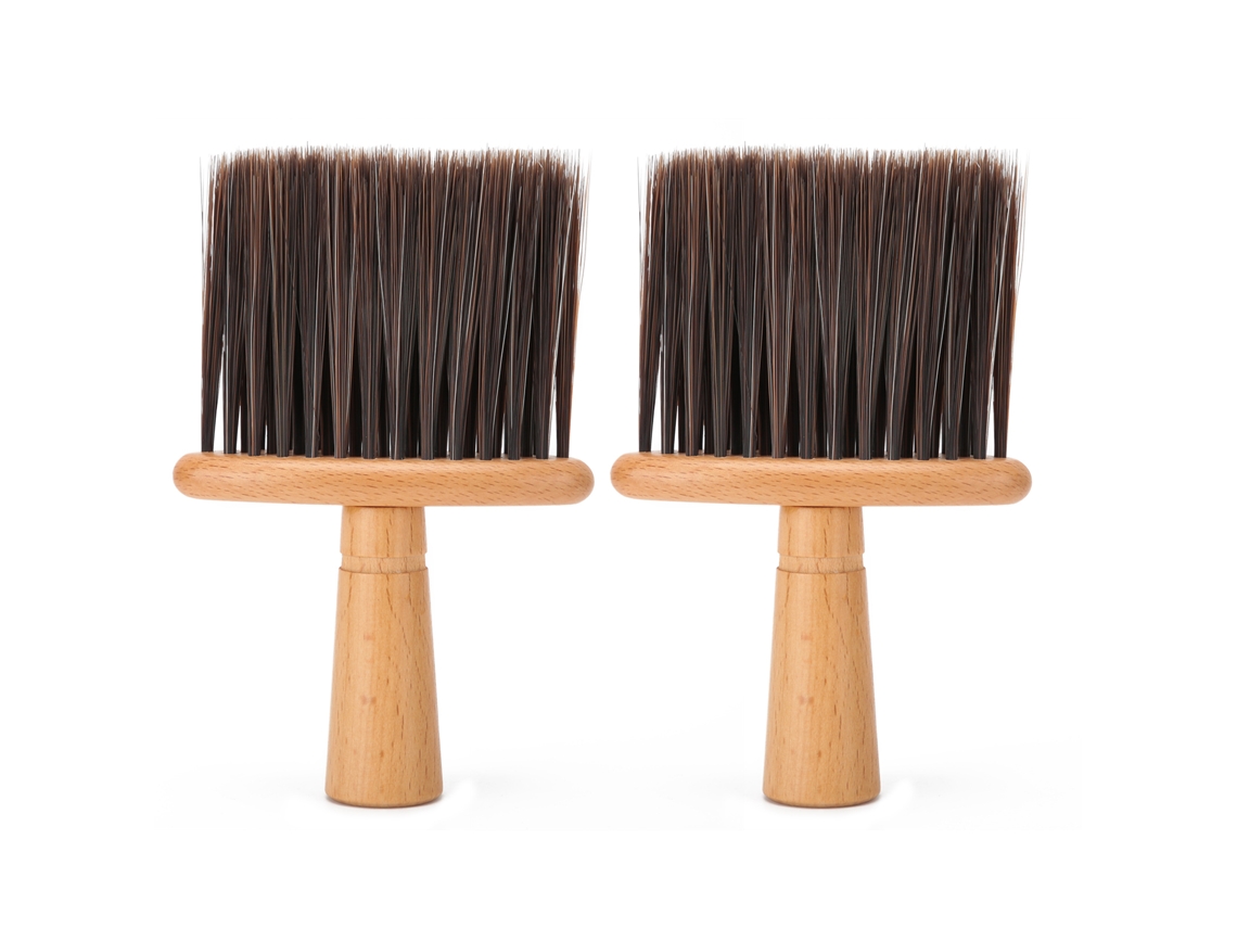 2pcs Cepillo De Pelo Roto Cepillo De Polvo Para Cabello Profesional Para Barbería Salón Cepillo De Cuello