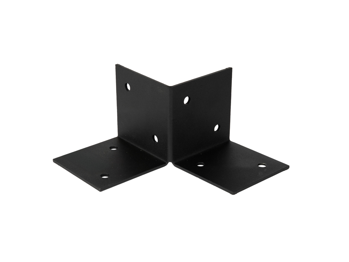 Pergola Floor Element Preto Para Postes De 9 X 9 Cm Peça Wovar