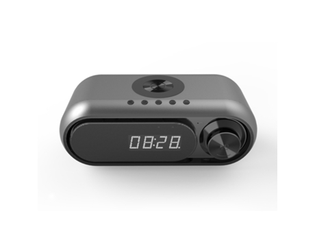 Altavoz Bluetooth Led Digital Caja de Sonido Multifuncional Cargador sin Cable de Mesa Radio Fm Dispositivo de Carga sin Fio
