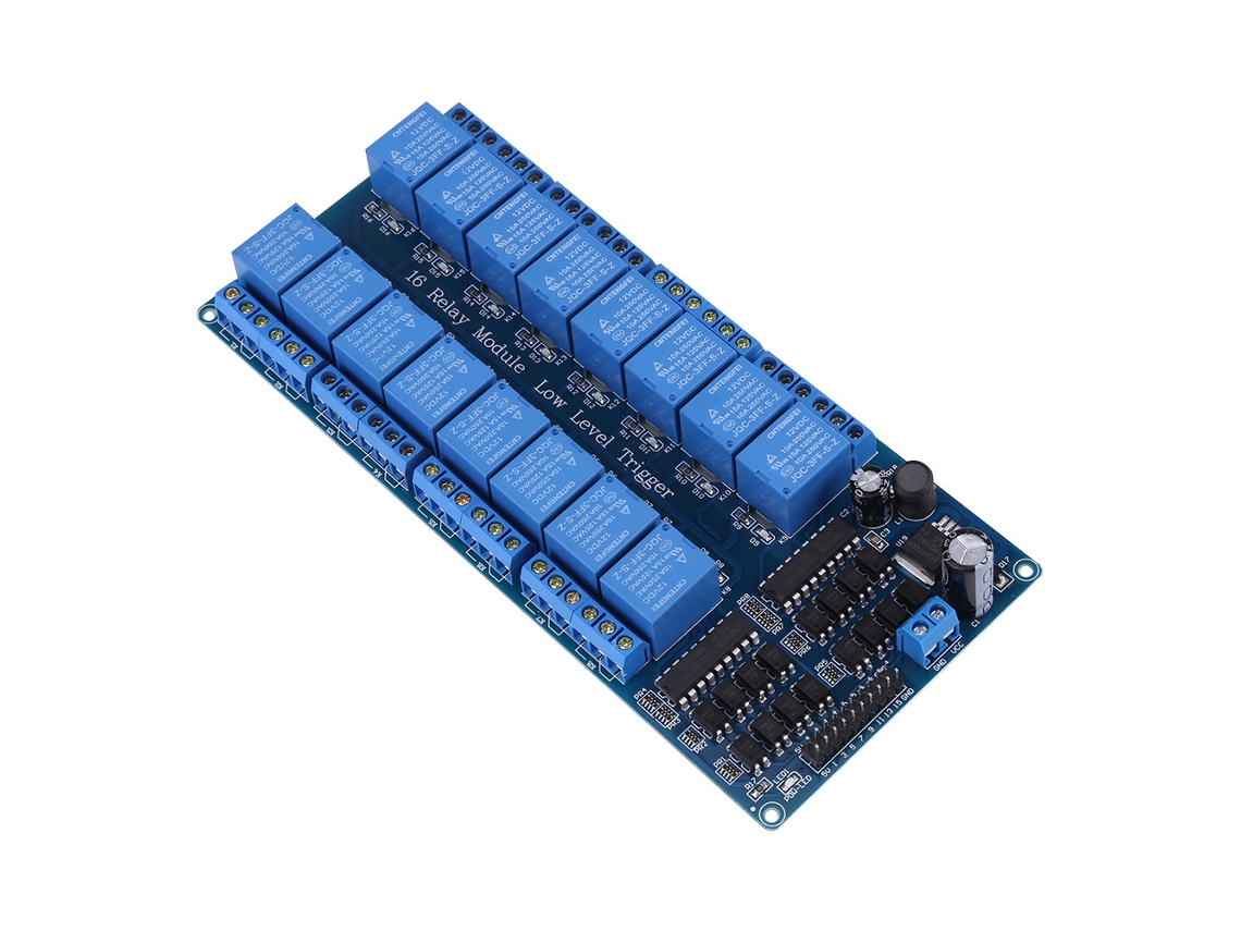 Módulo De Relé De 16 Canales 12v Con Protección De Optoacoplador Para Plc Controlador