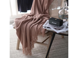 Rebe-manta Para Sofá Y Silla, 127*170cm, Rosa Suave, Versátil, Ideal Para Regalo, Lavable A Máquina