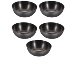 Juego de 5 platos laterales de acero inoxidable. MEOIRUERY