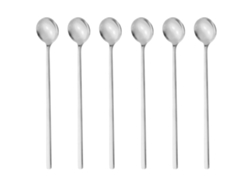 Juego de 6 Cucharas de Café - Largas para Mezclar RNEMITERY