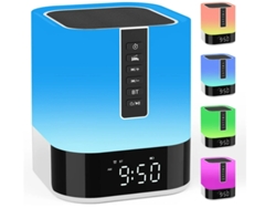 Lámpara Bluetooth Despertador Yizhood Táctil Led Regulable Blanca