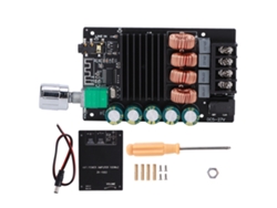 Placa Amplificadora Digital Estéreo Hifi De Alta Potencia De 100 W X 2 Con Módulo Bluetooth 5.0 Y Entrada Aux.