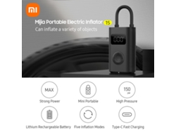 Compresor De Aire Eléctrico Portátil Mijia 1s De 150 Psi Con 5 Modos, Luz Led Y Pantalla Digital Para Coche/bicicleta/motocicleta/balón.