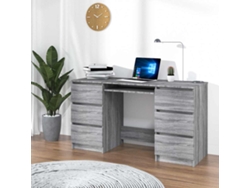 Escritorio | Mesa | Escritorio 140x50x77 cm Derivados de madera Sonoma Gris