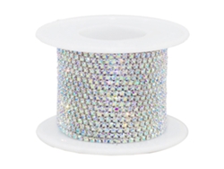 Cadena de diamantes de imitación - 10 yardas, 2 mm, para decoración y manualidades KOFIHETY