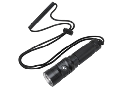Linterna de buceo de seguridad LED Yizhood de 1000 lúmenes, 80 m, profesional, color negro