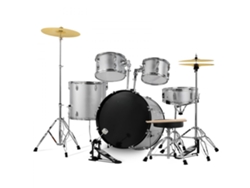 Conjunto De Batería Profesional De 5 Piezas Con Banco Ajustable Y Sonido De Calidad Tekmaquinas