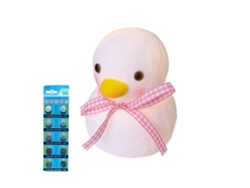 Luz Nocturna Led - Abanico Con Patito - Lámpara De Mesa Decorativa JEIIBRZUI