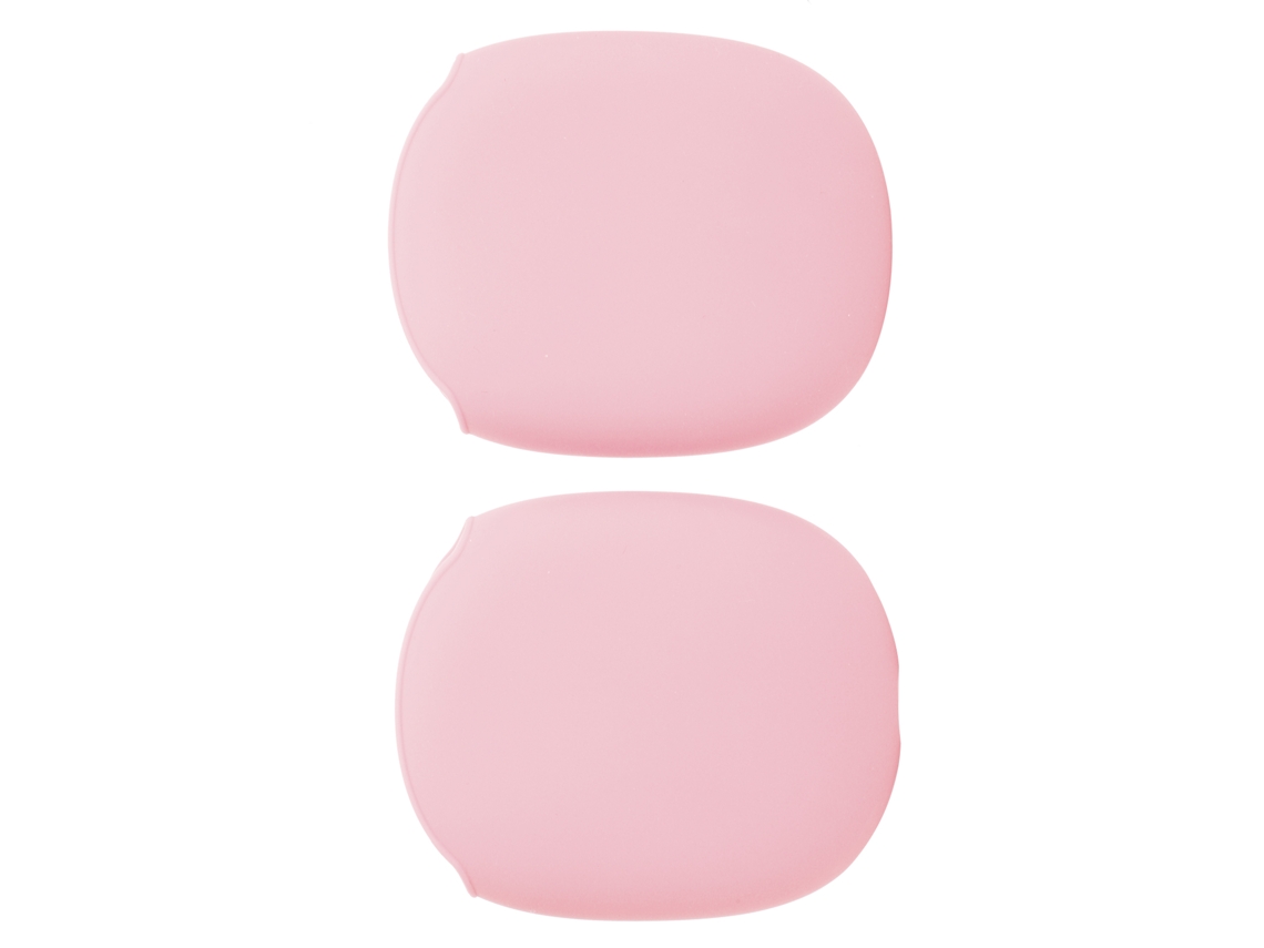 Capa Protetora De Silicone Para Fone De Ouvido Ios Earphone Max - Anti Poeira E Impacto - Rosa