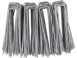 100 Estacas De Jardín Galvanizadas En Forma De U