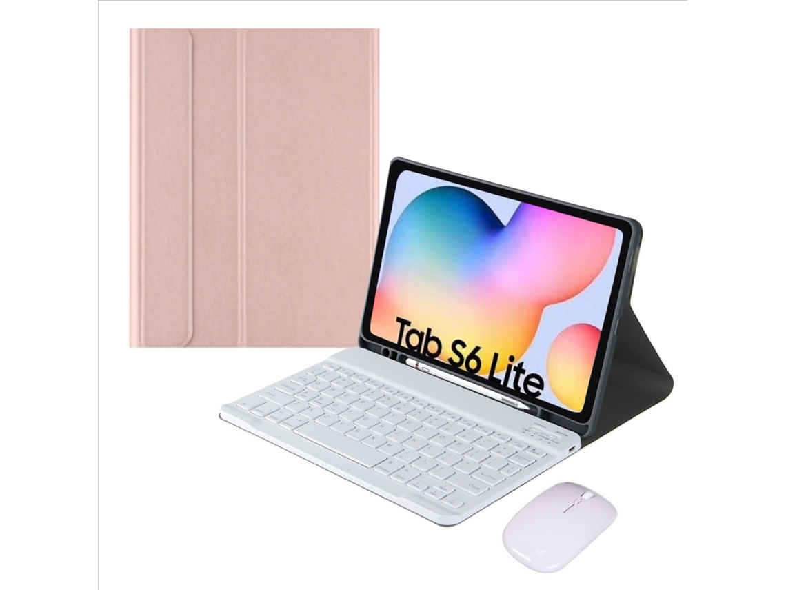 Capa Teclado para Samsung Galaxy Tab S6 Lite 10.4/P610 Oro Rosa DIGITALLAB