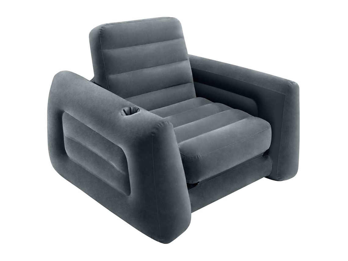 Silla extraíble INTEX Gris PVC