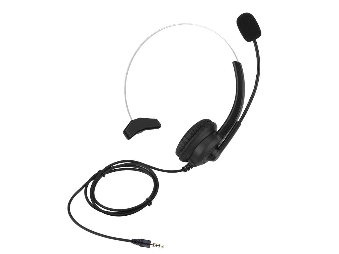 Auriculares Cómodos Con Cancelación De Ruido Para Centros De Llamadas Con Conector De 3,5 Mm.