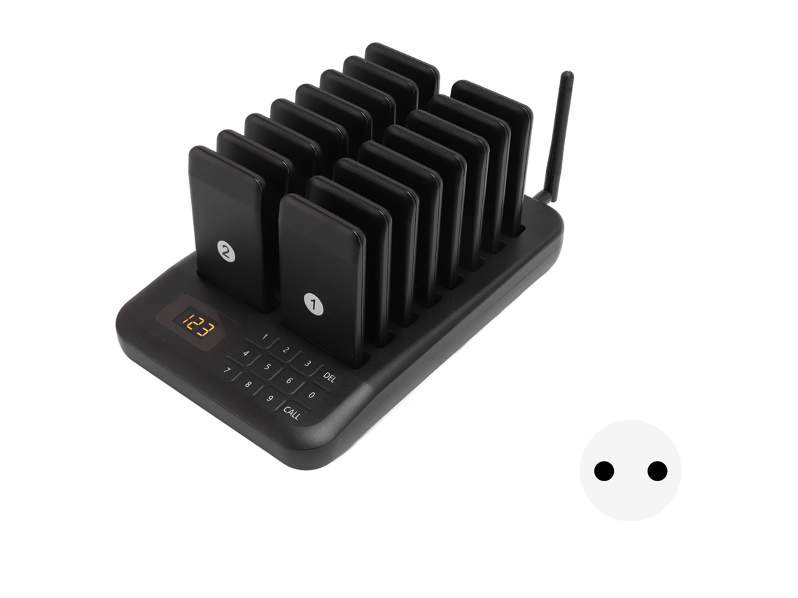 Sistema inalámbrico de llamadas de servicio al huésped (contestador automático, timbre)