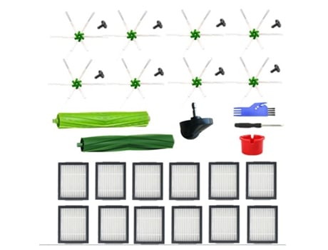 26 piezas repuestos de aspiradora cepillo lateral de filtro Hepa para Irobot Roomba E5 E6 I7 I7 accesorios para aspiradoras