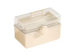 Caja Portátil De Plástico Multicapa Con Asa Para Guardar Medicamentos En Caso De Emergencias En El Hogar.