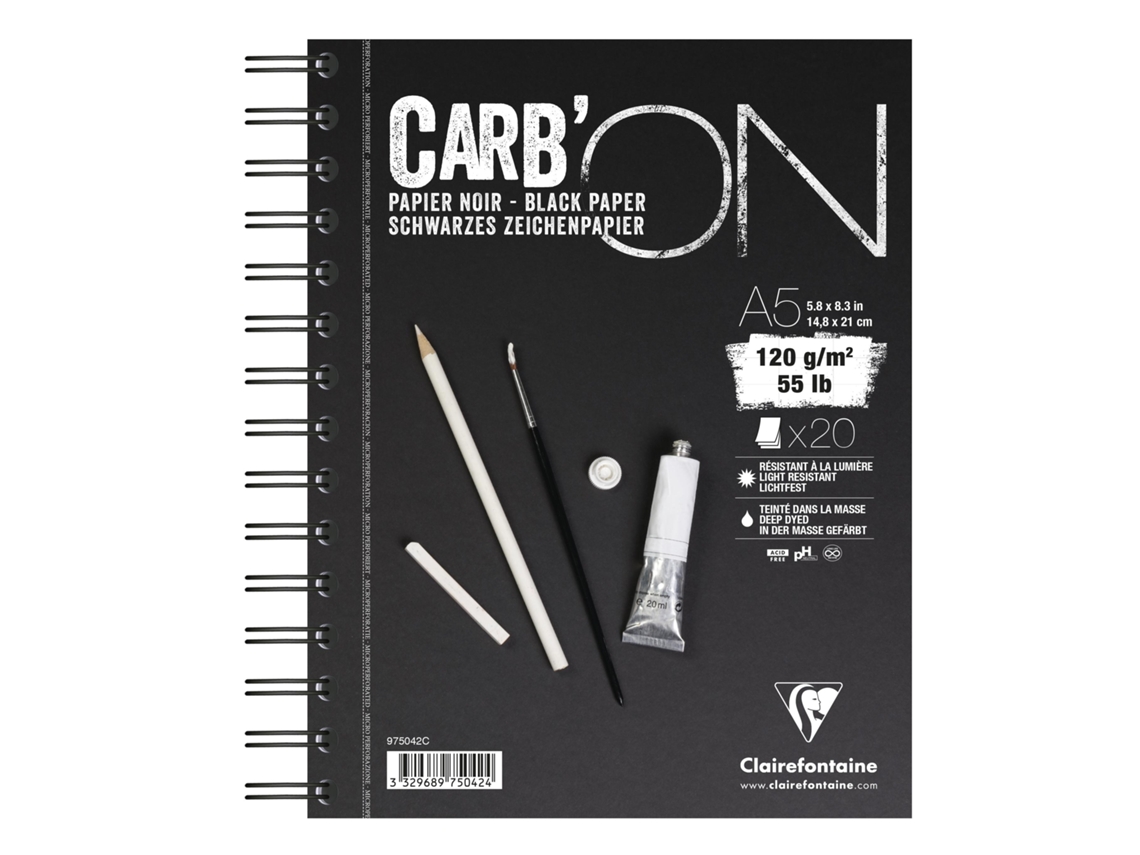 Bloco Carb'On Negro A5