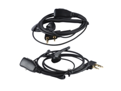 2 Auriculares Con Cable Para Intercomunicación Con Resorte Y Micrófono Hd Integrado.
