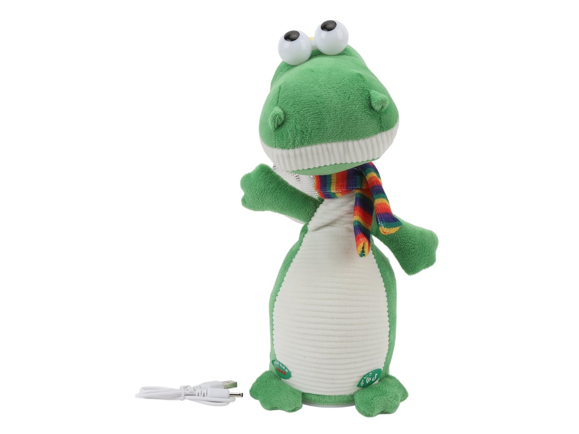 Juguete De Peluche De Dinosaurio Suave, Animado, Que Baila Y Canta Eléctricamente.