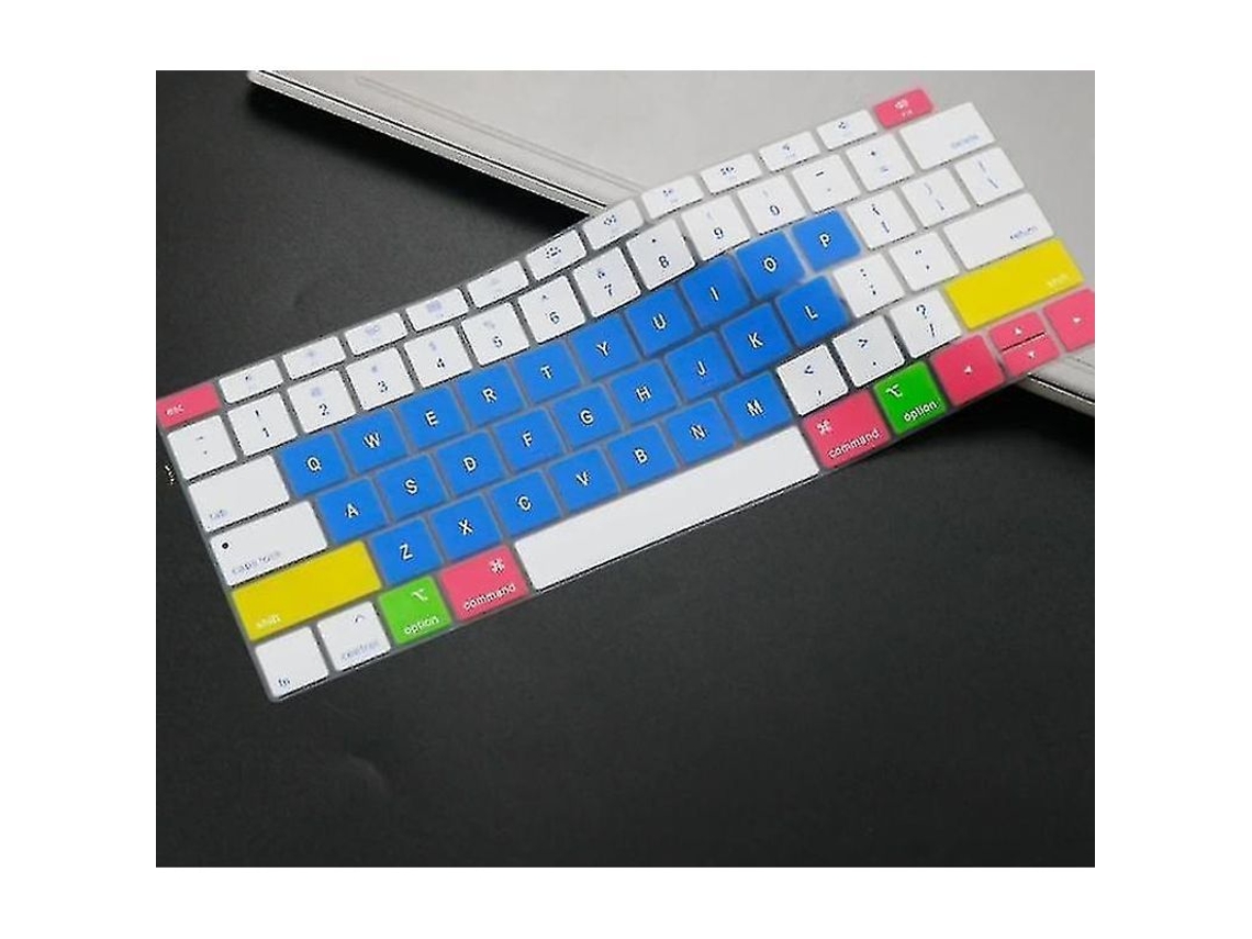 Protector De Teclado De Silicona Para Macbook Air 13 2018/2019 A1932, A Prueba De Polvo, Resistente Al Agua, Color Azul Caramelo.