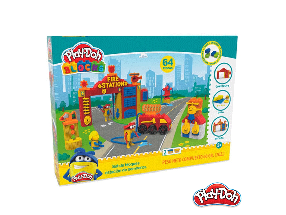 Bloques PLAY-DOH Estación de bomberos