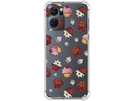 Carcasa para Oppo Find X5 Lite 5G TUMUNDOSMARTPHONE Dibujos Antigolpes Muffins Multicolor