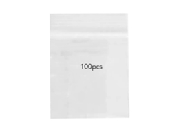 100 Bolsas Transparentes De Pe Selladas A Prueba De Fugas Para Guardar Aperitivos, Con Cierre De Cremallera, Para Uso Doméstico.